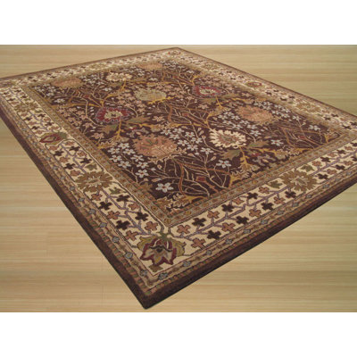 Luna Delicate Brown Hand Tufted Wool Rug
