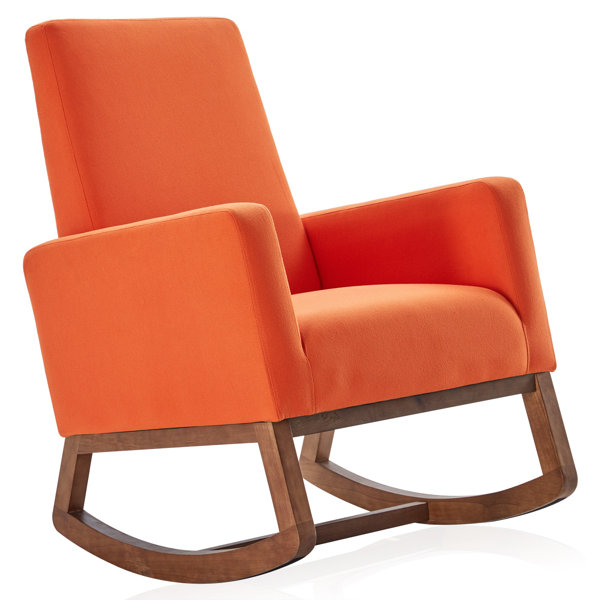 High Back Rocking Chair Wayfair It's high quality, although you may need to use some muscle to get the. high back rocking chair