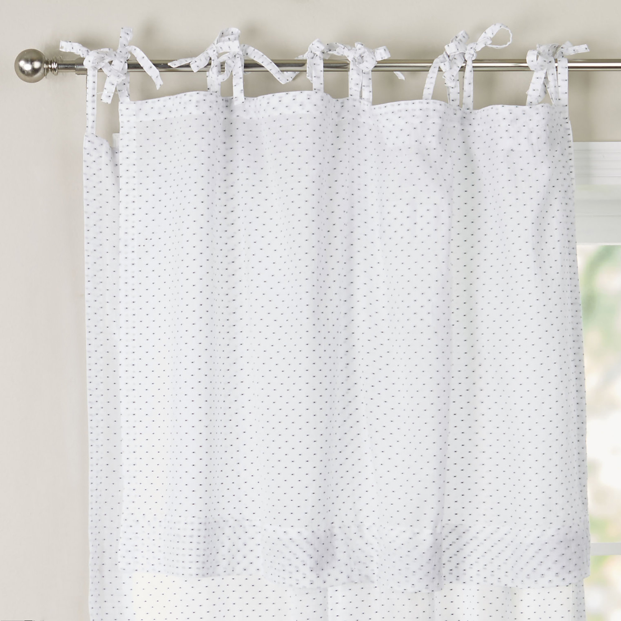 Cordova Cotton Polka Dot Sheer Tab Top Curtain Panels Joss Main
