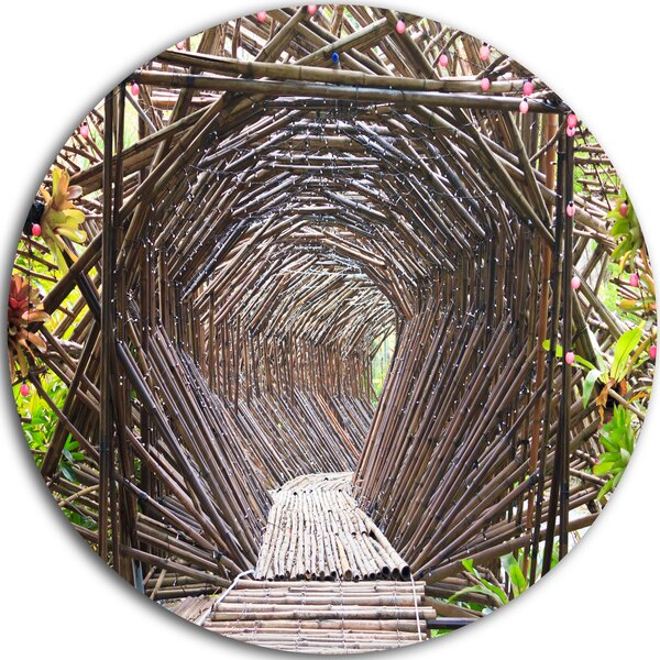 Designart Bamboo Tunnel In The Garden Photographic Print On
