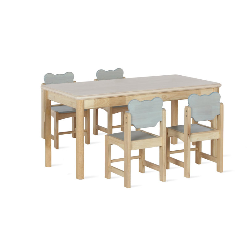 Bertini Kids Bear 5 Piece Rectangular Activity Table 11 25 H Chair Set Wayfair