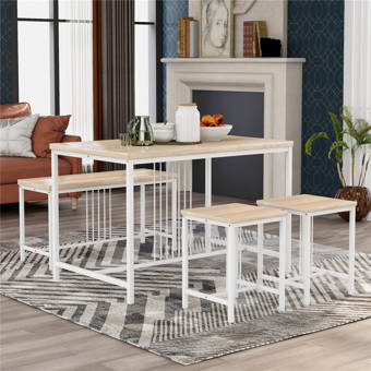Latitude Run Bozhil 5 Piece Dining Set Wayfair
