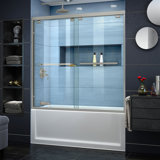 Semi Frameless Shower Bathtub Doors You Ll Love In 2020 Wayfair
