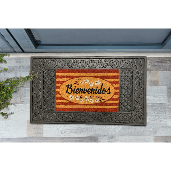 Winston Porter Bora Bienvenidos 35 In X 21 In Non Slip Outdoor Door Mat Reviews Wayfair
