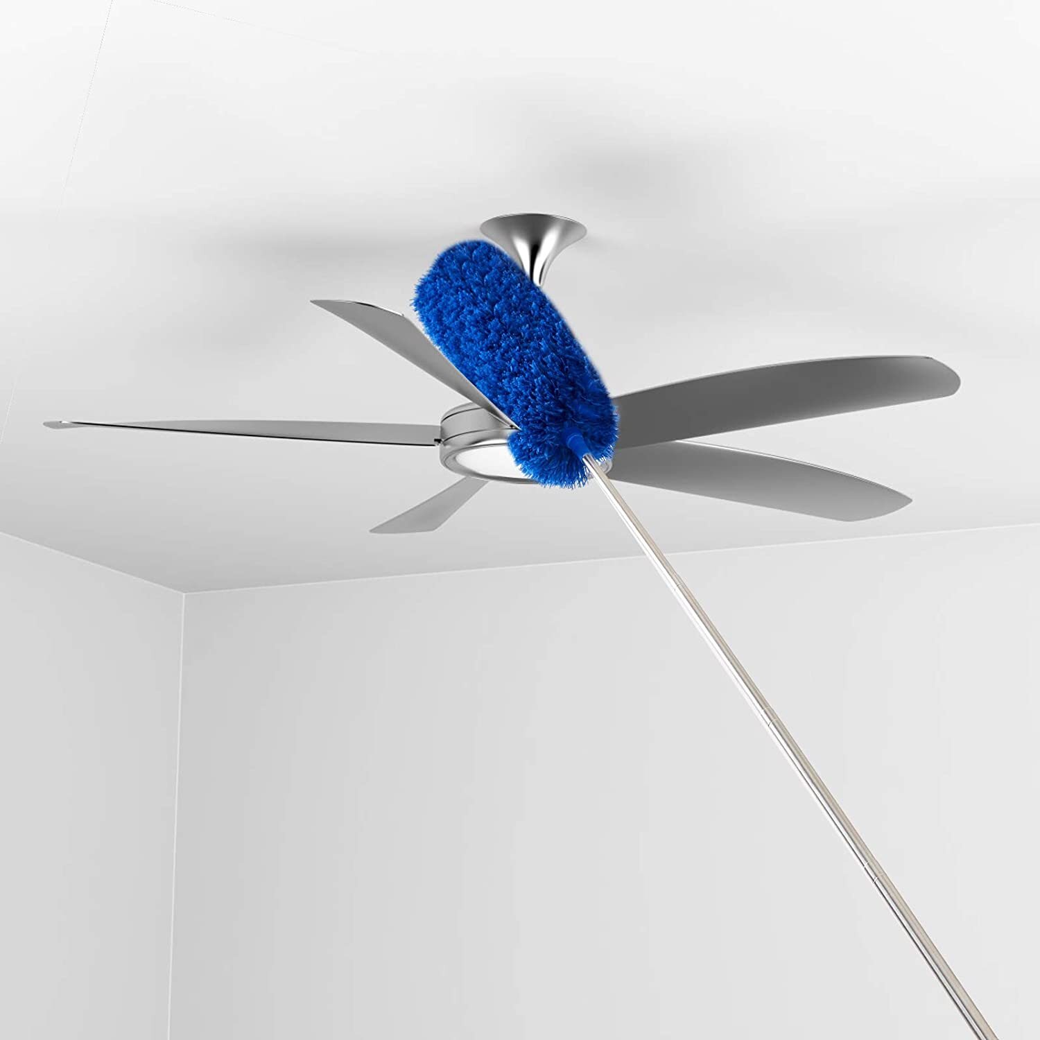 High-quality Ceiling Fan Corner Cobweb Brush Duster Cleaner Tool Black 