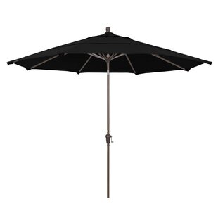 black patio umbrella