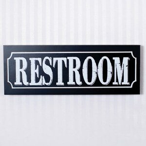 Restroom Sign Wall Du00e9cor