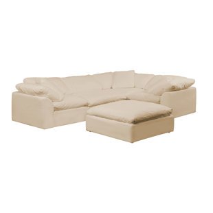 Caitlynne Slipcovered Reversible Modular Sectional With Ottoman by Latitude Run 2019 Coupon