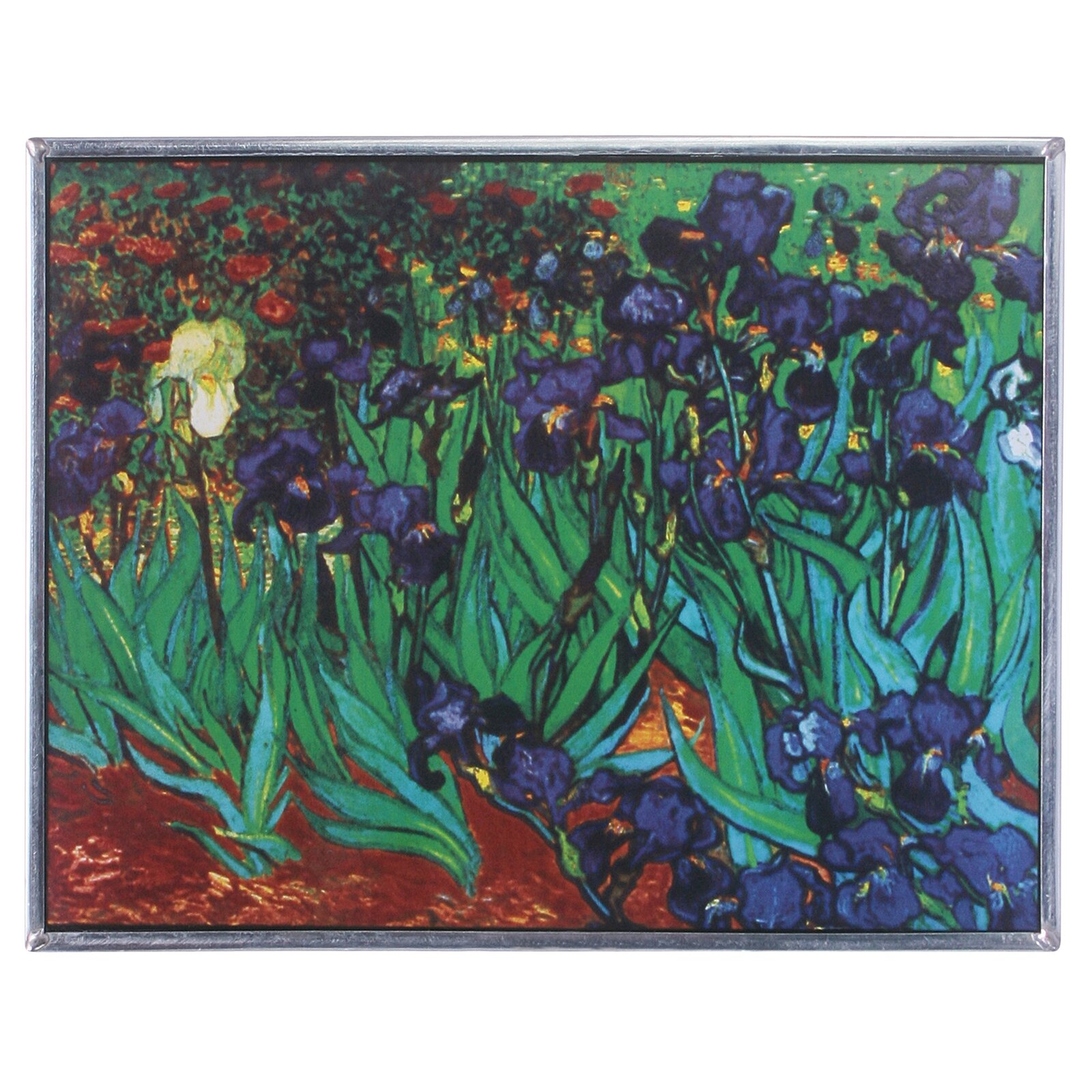 Stained Glass Wall Art - IIrises 1889 Art Glass Wall Décor
