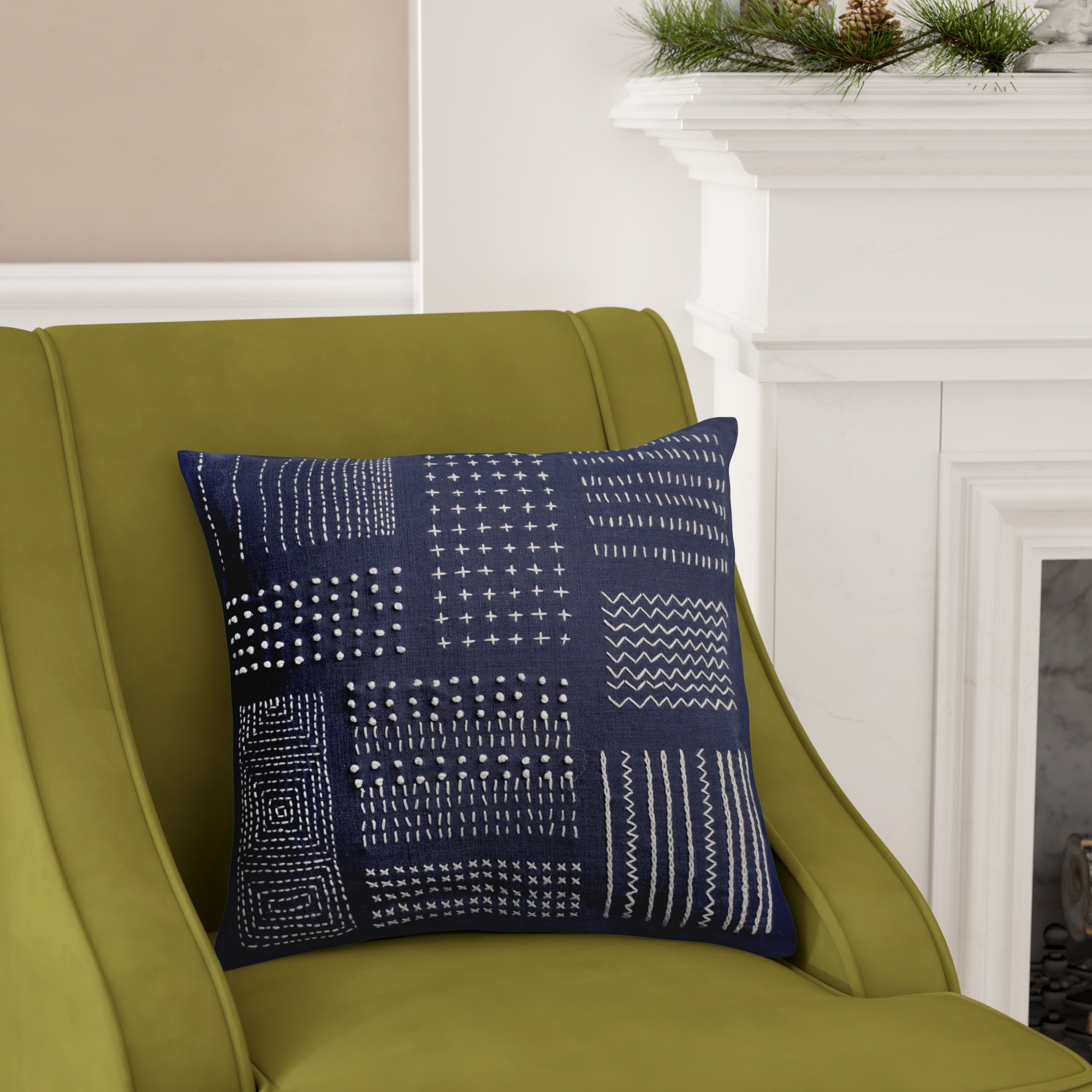 Pillow Perfect Square Cotton Pillow Cover & Insert & Reviews Wayfair