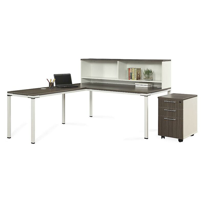 Forward Furniture Element L Shape Executive Desk With Hutch Wayfair