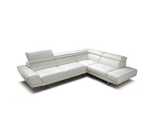Cana Leather Sectional by Orren Ellis