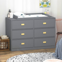 vintage grey changing table
