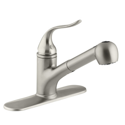 Kohler Coralais Pullout Single Handle Kitchen Faucet With