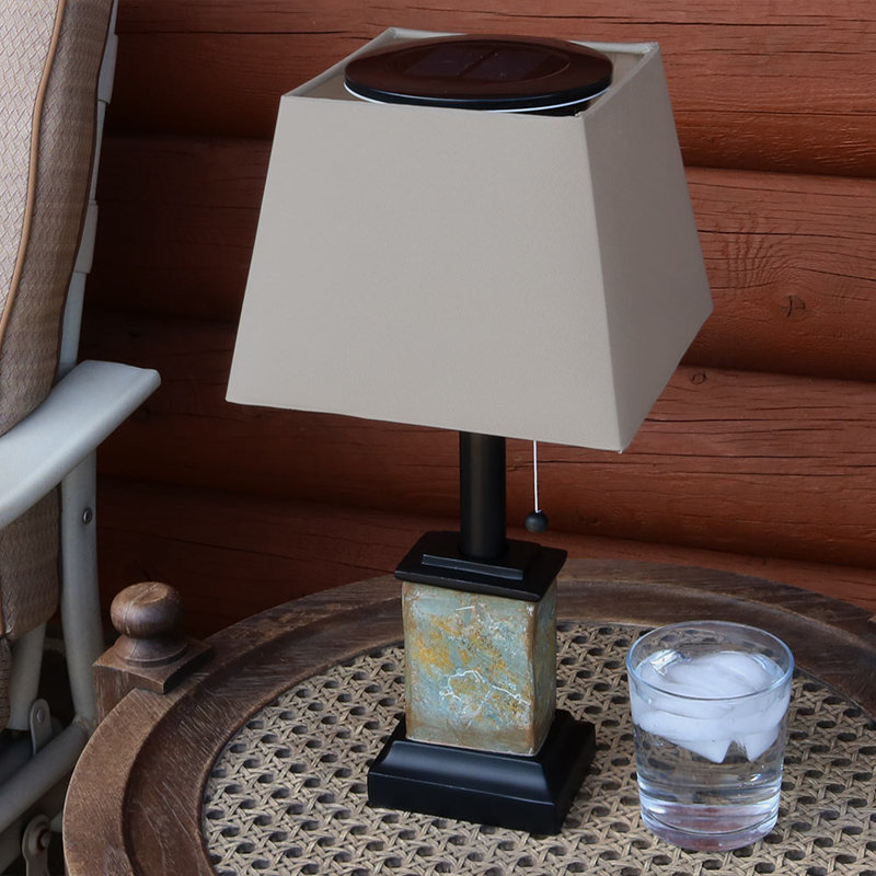 Alcott Hill Isabel Outdoor Square Solar 16 5 Table Lamp Reviews