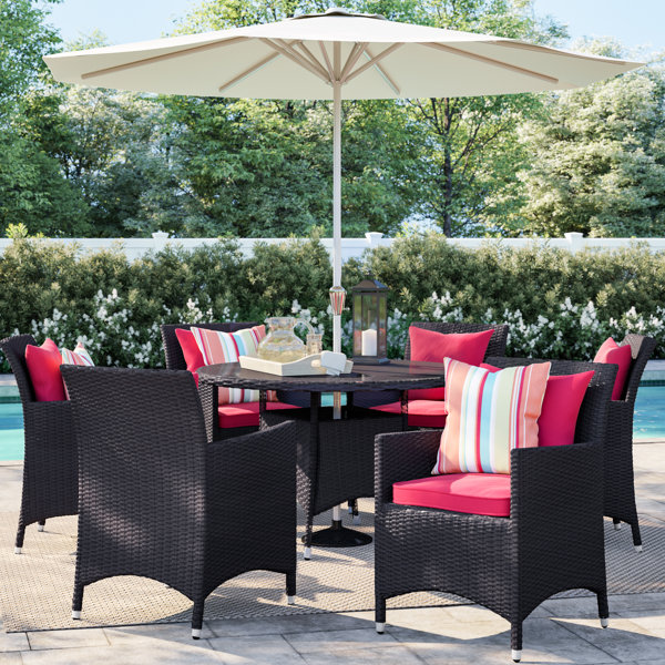 Patio Dining Set With Umbrella Wayfair