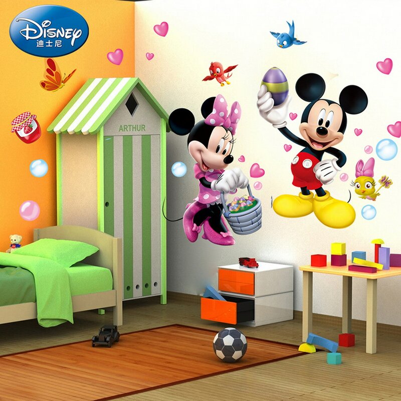 Jfamiee Disney Minnie And Mickey Mouse Wall Decal Wayfair