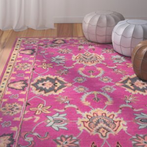 Vara Hand-Tufted Pink Area Rug