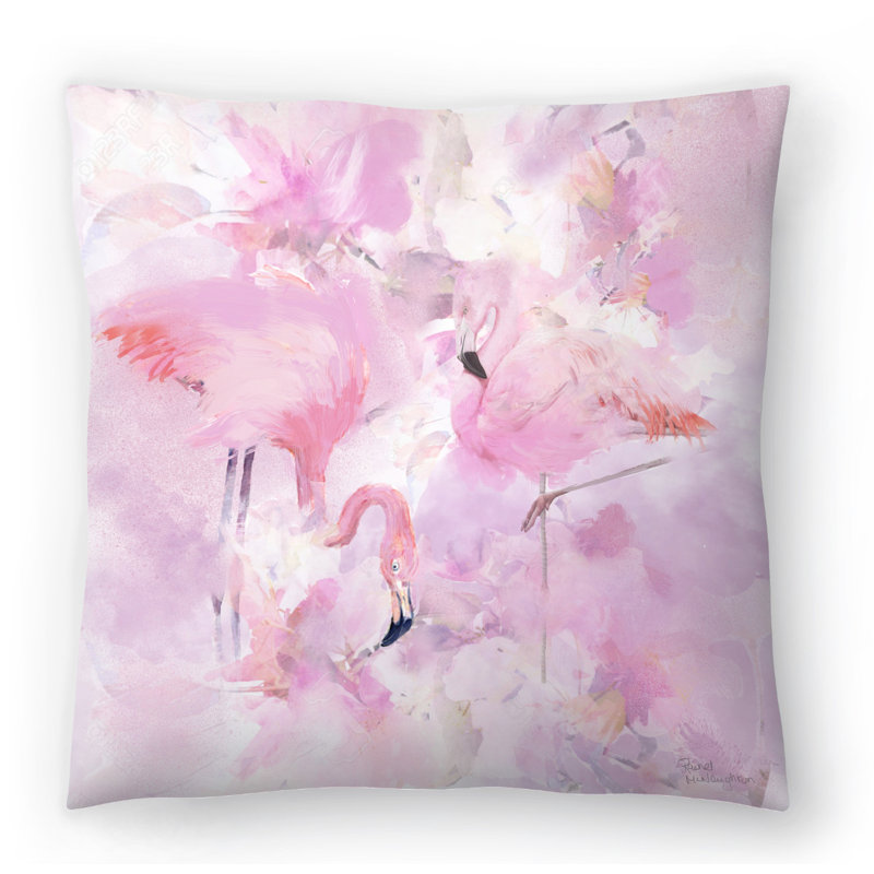 East Urban Home Rachel Mcnaughton In The Pink Throw Pillow Wayfair