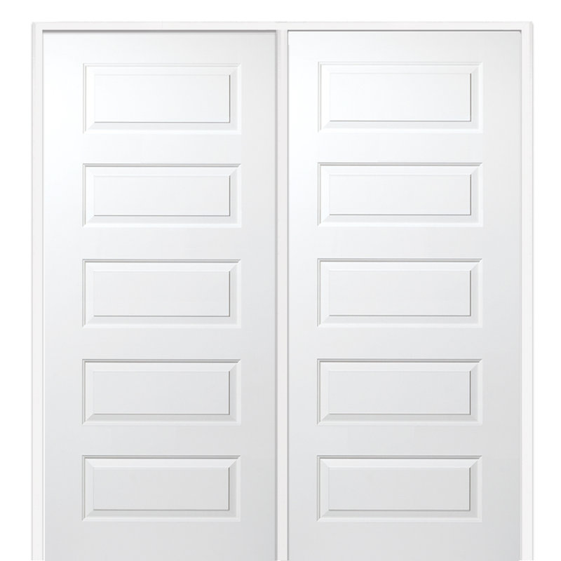 Verona Home Design Paneled Solid Manufactured Wood Primed Rockport French Door Wayfair