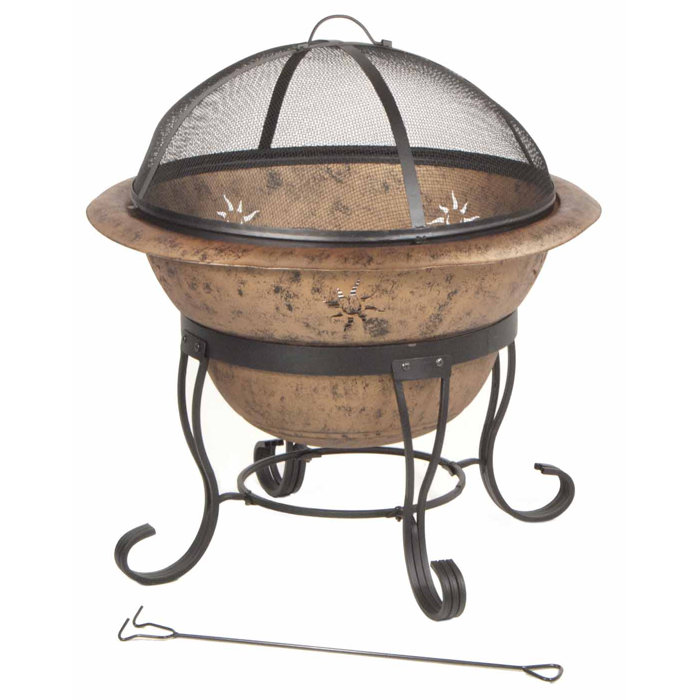 Deckmate Soleil Cast Iron Wood Burning Fire Pit Wayfair