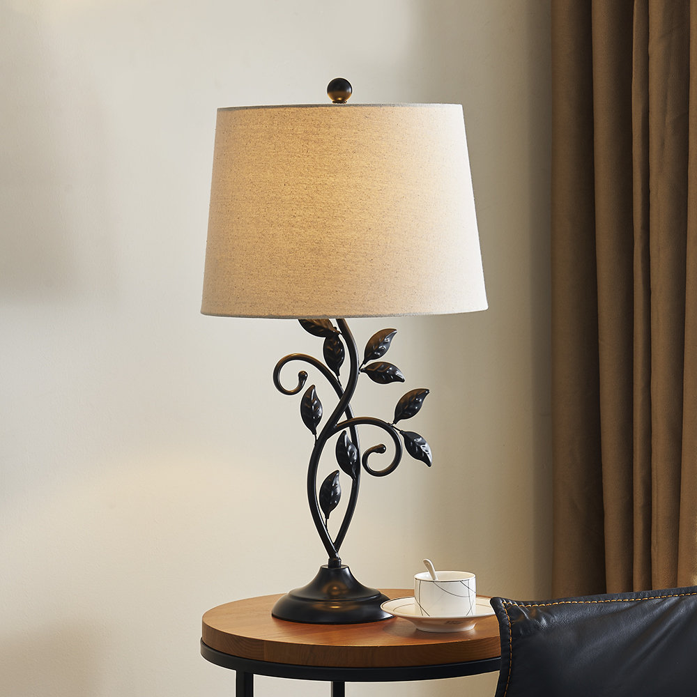 tall black table lamps