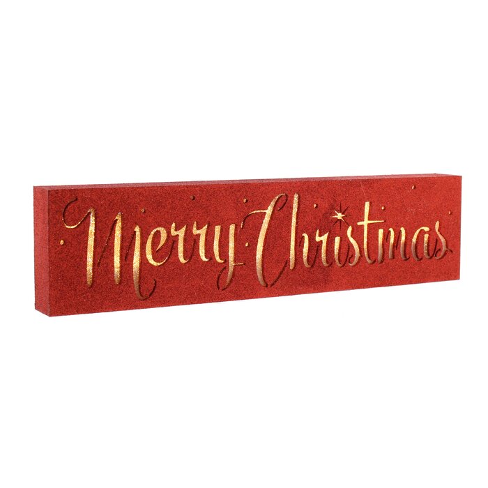 The Seasonal Aisle Merry Christmas Sign | Wayfair.co.uk