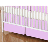 purple crib skirt