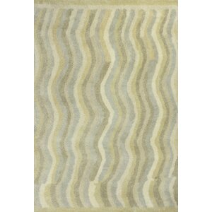 Lubin Waves Tan Area Rug