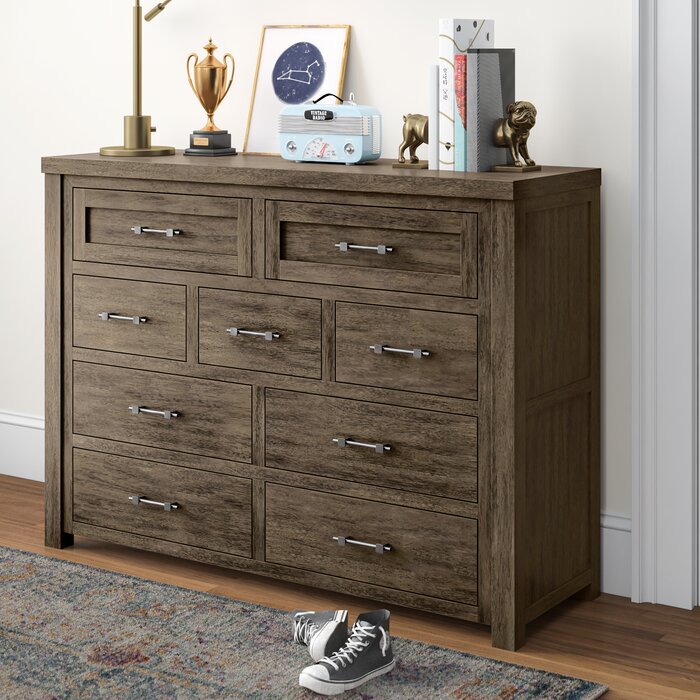 Three Posts Baby Kids Belgrade 9 Drawer Standard Dresser