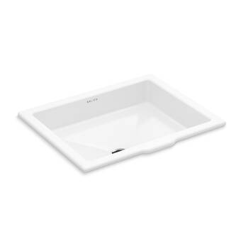 D American Imaginations AI-11-362 Rectangle Undermount Sink 18.25-in W x 13.5-in Biscuit