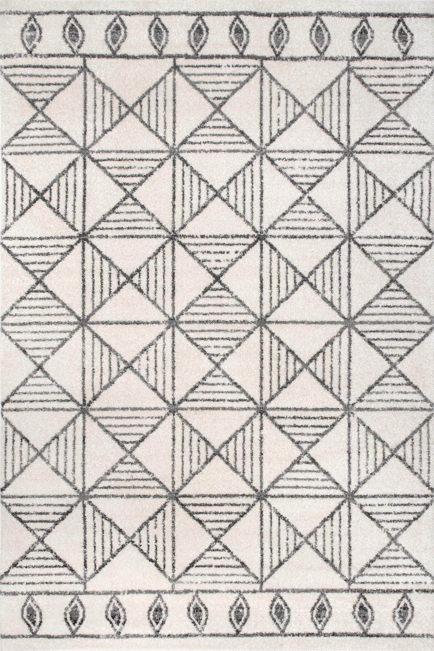 Union Rustic Maureen Geometric Off White Area Rug & Reviews Wayfair