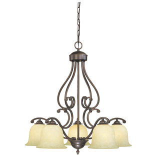 Go to store & view more images Beau 5-Light Shaded Chandelier by Fleur De Lis Living