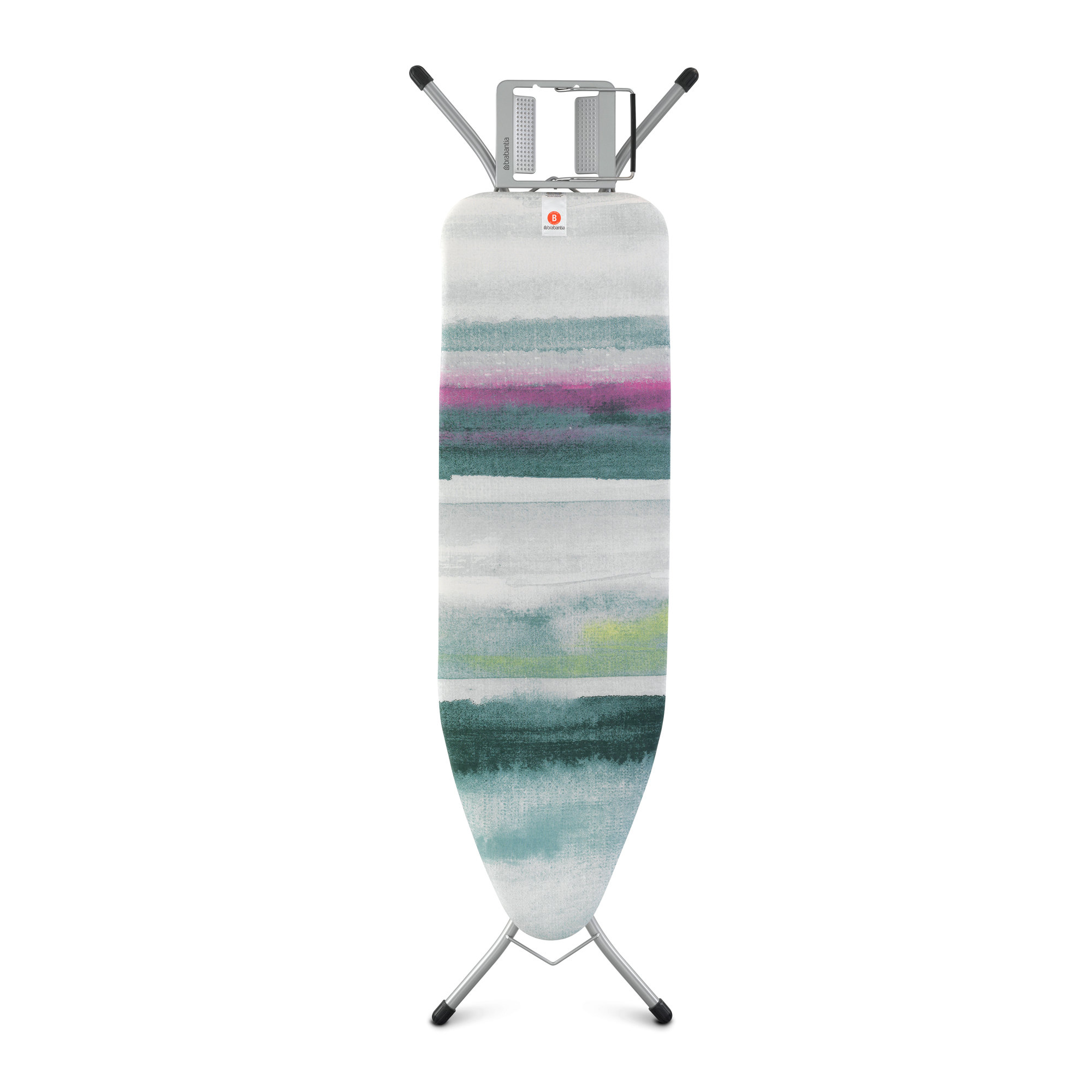 Standard Size B Lavender Brabantia Ironing Board with Solid Steam Iron Rest 