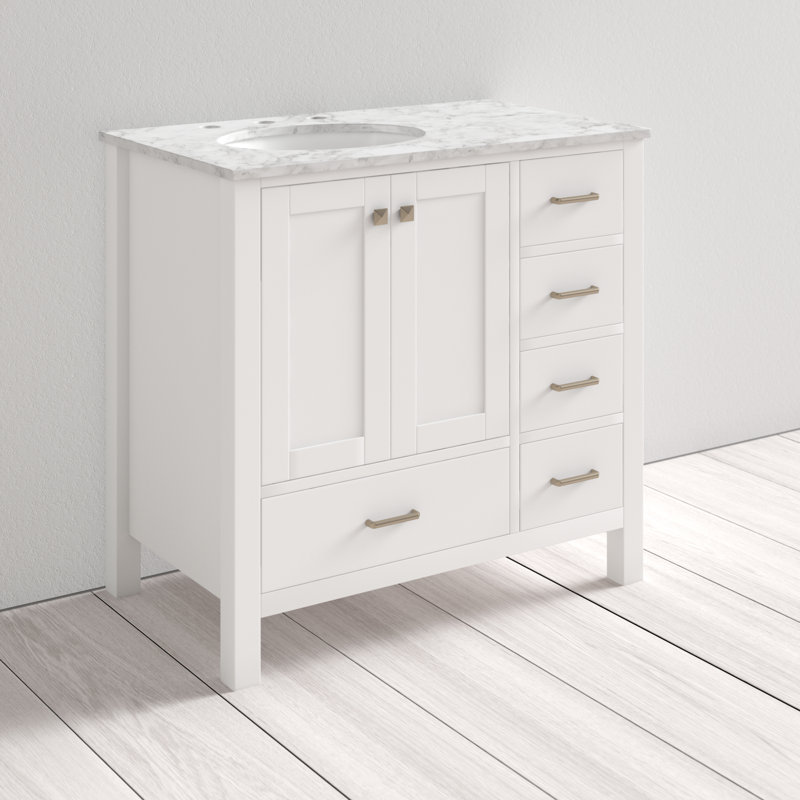 Juno Full Cabinet 36 Single Bathroom Vanity Set Reviews Allmodern Juno Full Cabinet 36 Single Bathroom