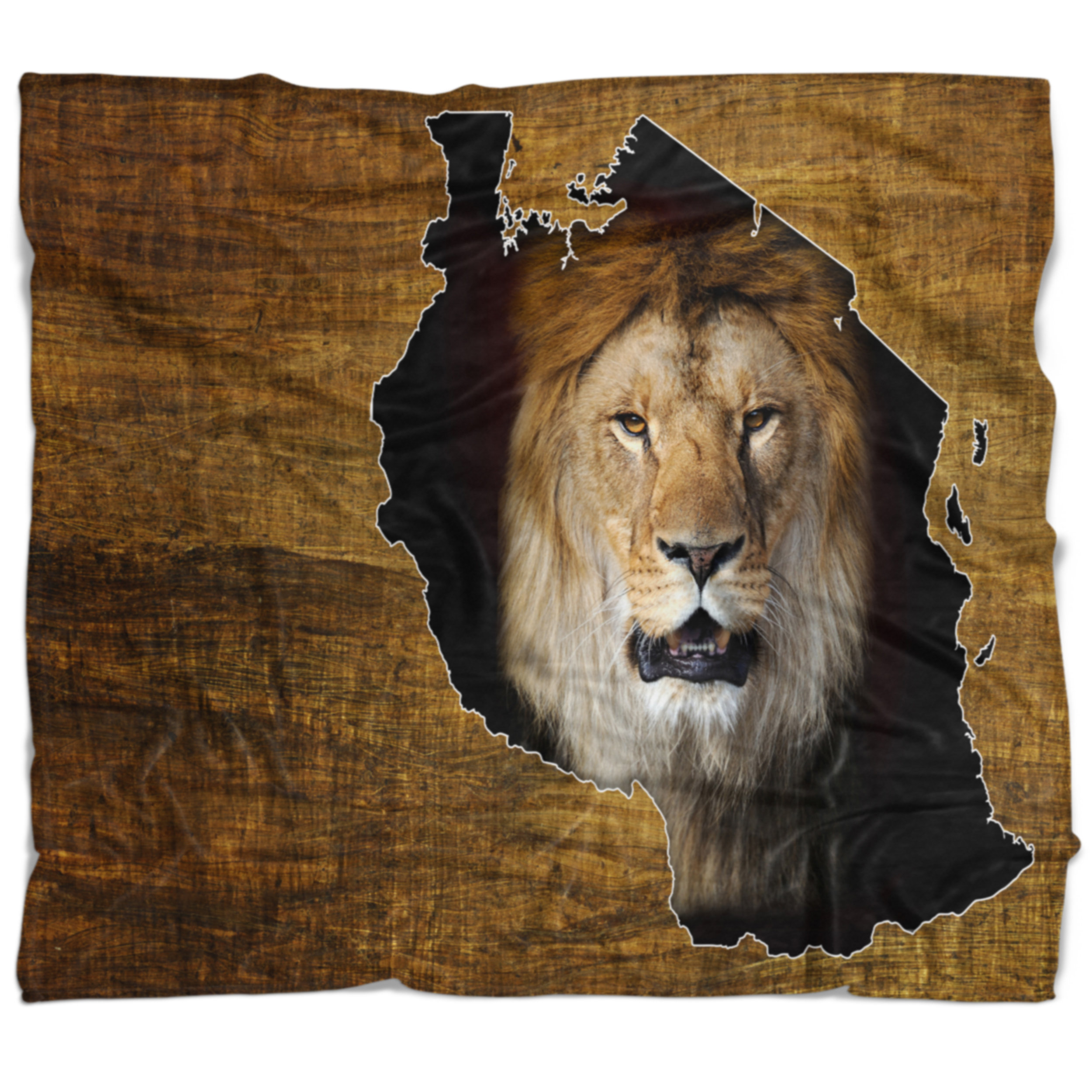 East Urban Home Abstract Tanzania Wildlife Map Design Blanket Wayfair