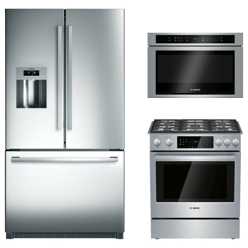 Bosch 800 Series 2 Piece Kitchen Package with 30" Slide-In ...