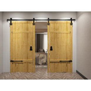 Double Barn Door Hardware Wayfair Star Standard Double Track Barn Door Hardware Kit