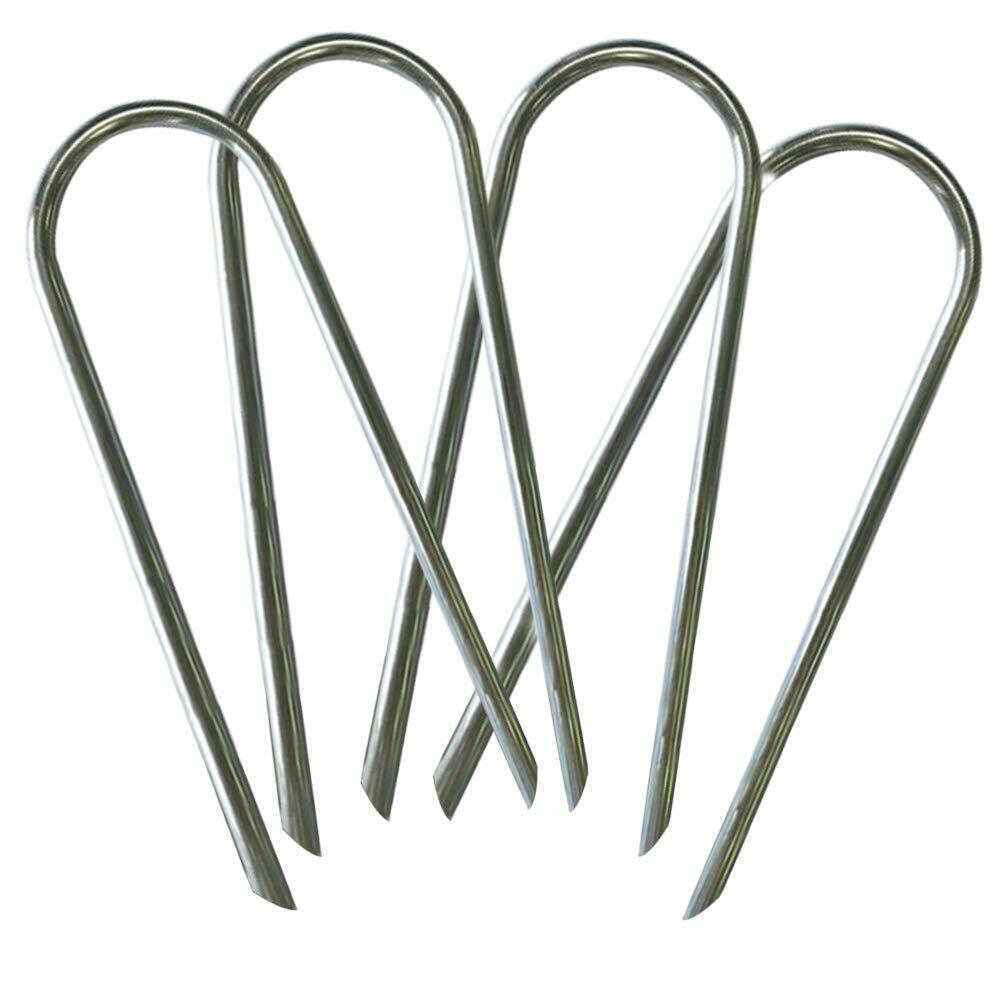 4pcs-Pack Eurmax Trampolines Wind Stakes Heavy Duty Safety Ground Anchor Galvanized Steel Wind Stakes 