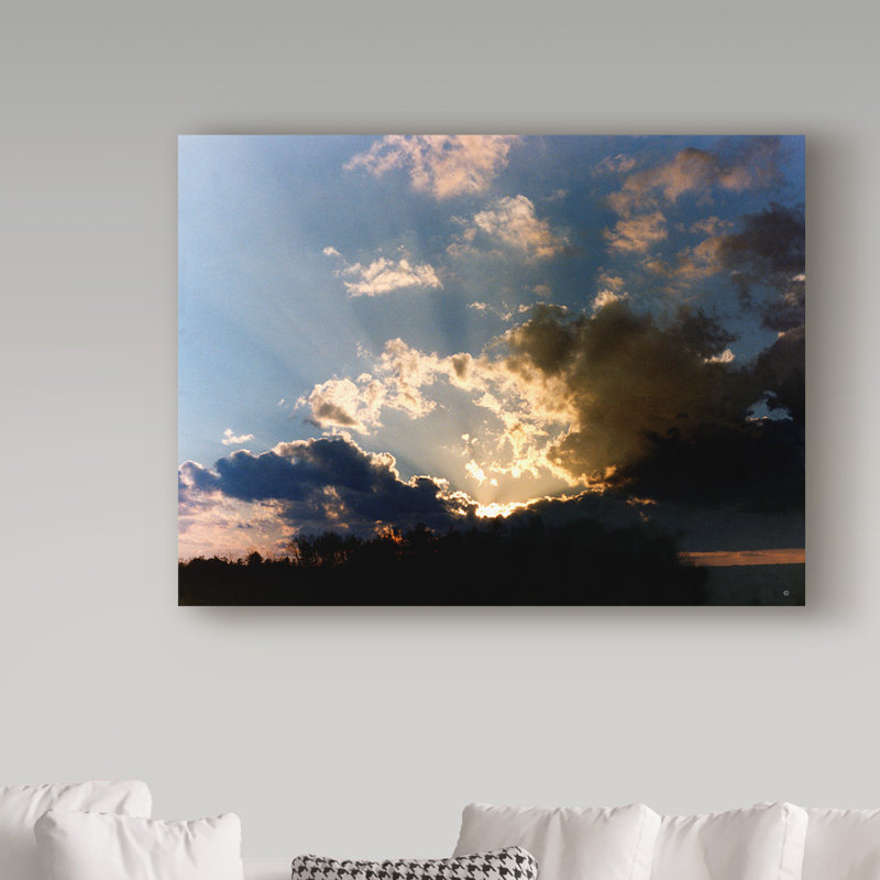 Winston Porter Sunset On Dark Clouds Photographic Print On