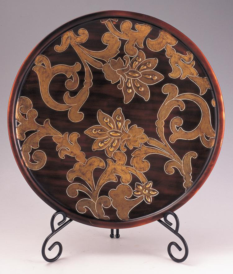 Fried Decorative Plate With Stand Fried Decorative Plate With Stand