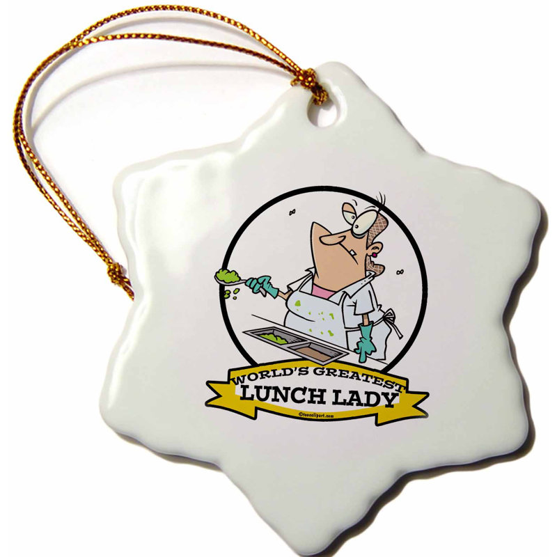 lunch lady christmas ornament