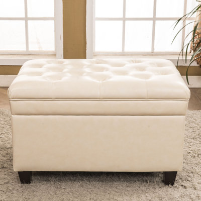 Bellasario Collection Classic Tufted Storage Ottoman Upholstery