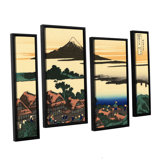 0.75 by 60 by 40-Inch iCanvasART 3-Piece Kajikazawa in Kai Province Canvas Print by Katsushika Hokusai