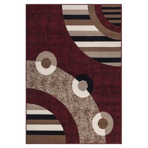 Clifton 3 Piece Red Area Rug Set