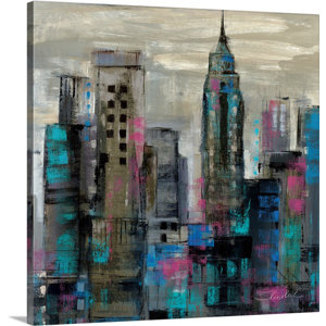 'New York Moment III' by Silvia Vassileva Painting Print on Canvas