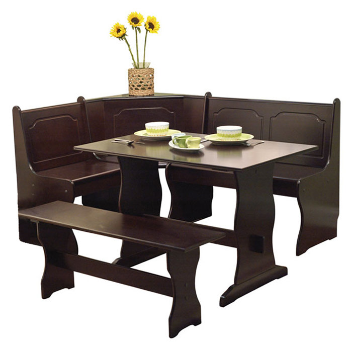 August Grove Foristell 3 Piece Breakfast Nook Dining Set ...