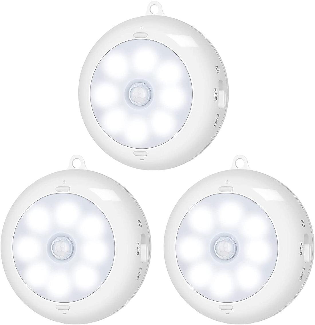 battery operated motion sensor puck lights