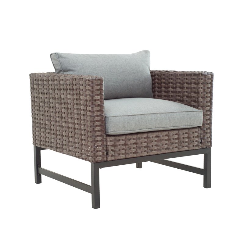 Latitude Run Patio Chair With Cushions Wayfair