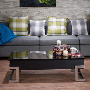 Peden Modern Lift Top Coffee Table With Tray Top